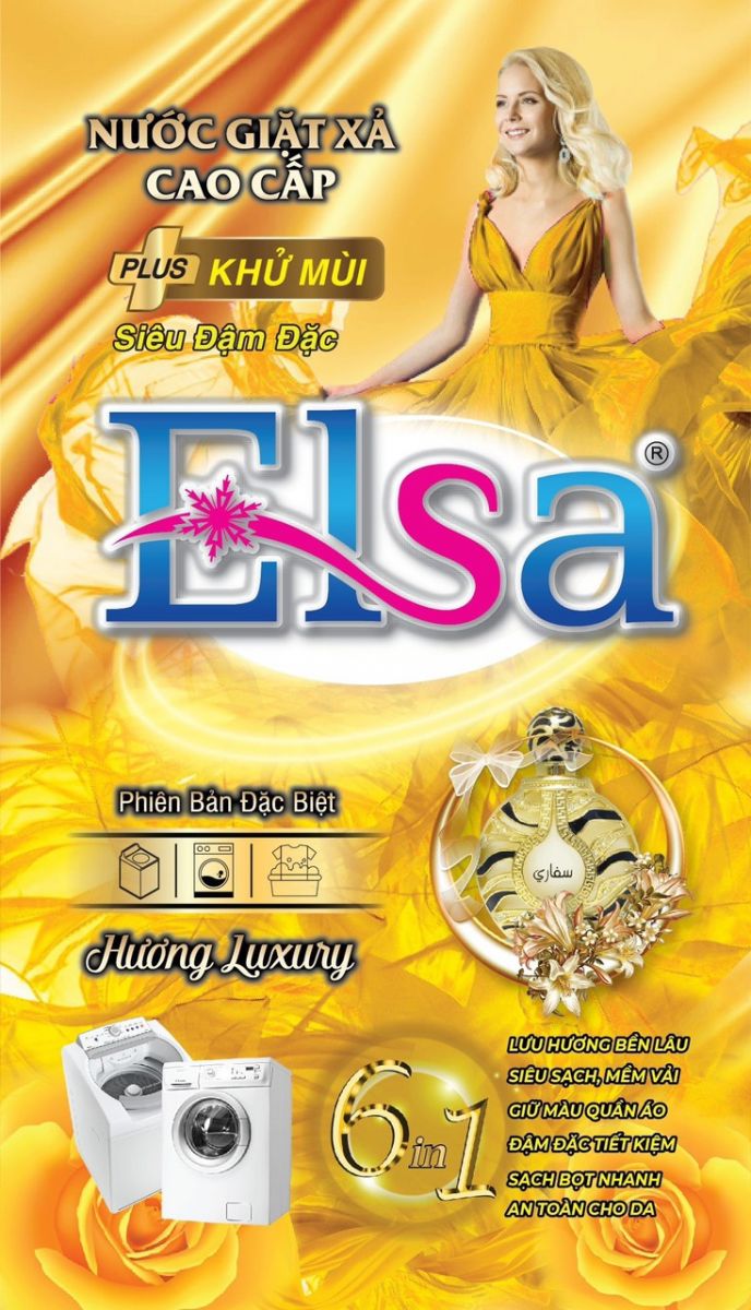 Nước giặt xả elsa hương Luxury